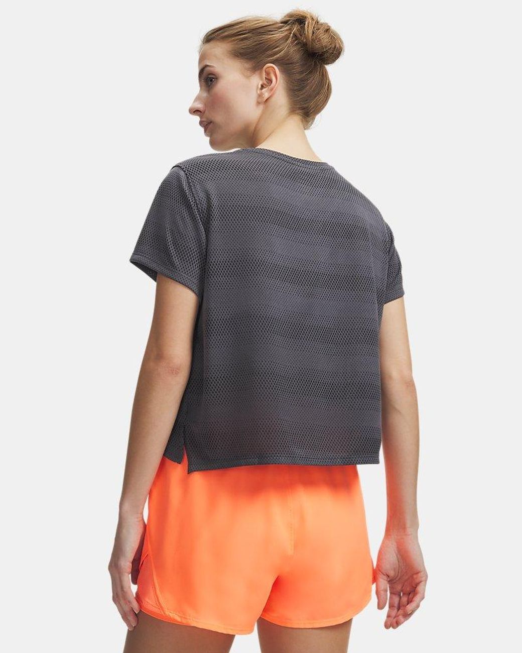 Under Armour Gray Velociti Short Sleeve Castlerock Reflective
