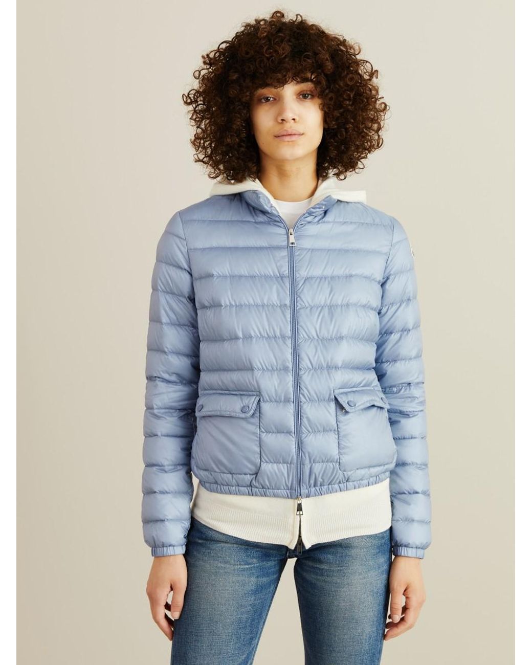 Moncler Leichte Daunenjacke 'Lans' Hellblau in Blau | Lyst AT