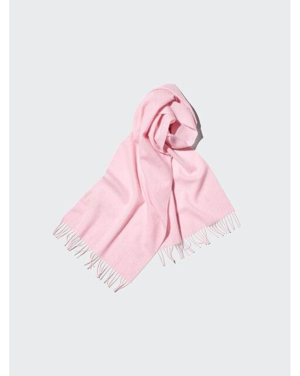 Uniqlo Pink 100% Cashmere Scarf for men