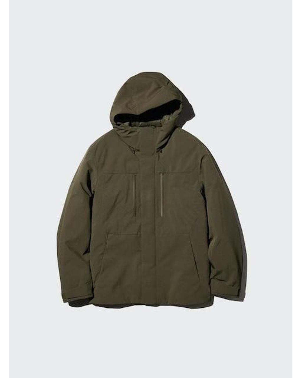 Uniqlo Green Hybrid Down Parka for men