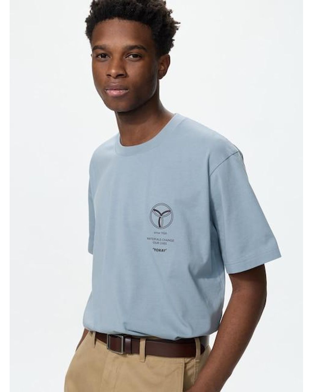 Uniqlo Blue Peace For All T-Shirt (Toray Industries) for men