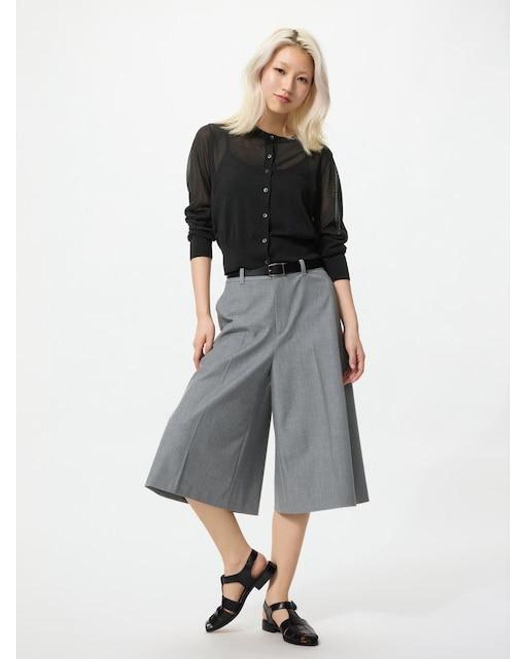 Uniqlo Gray Smart Culottes