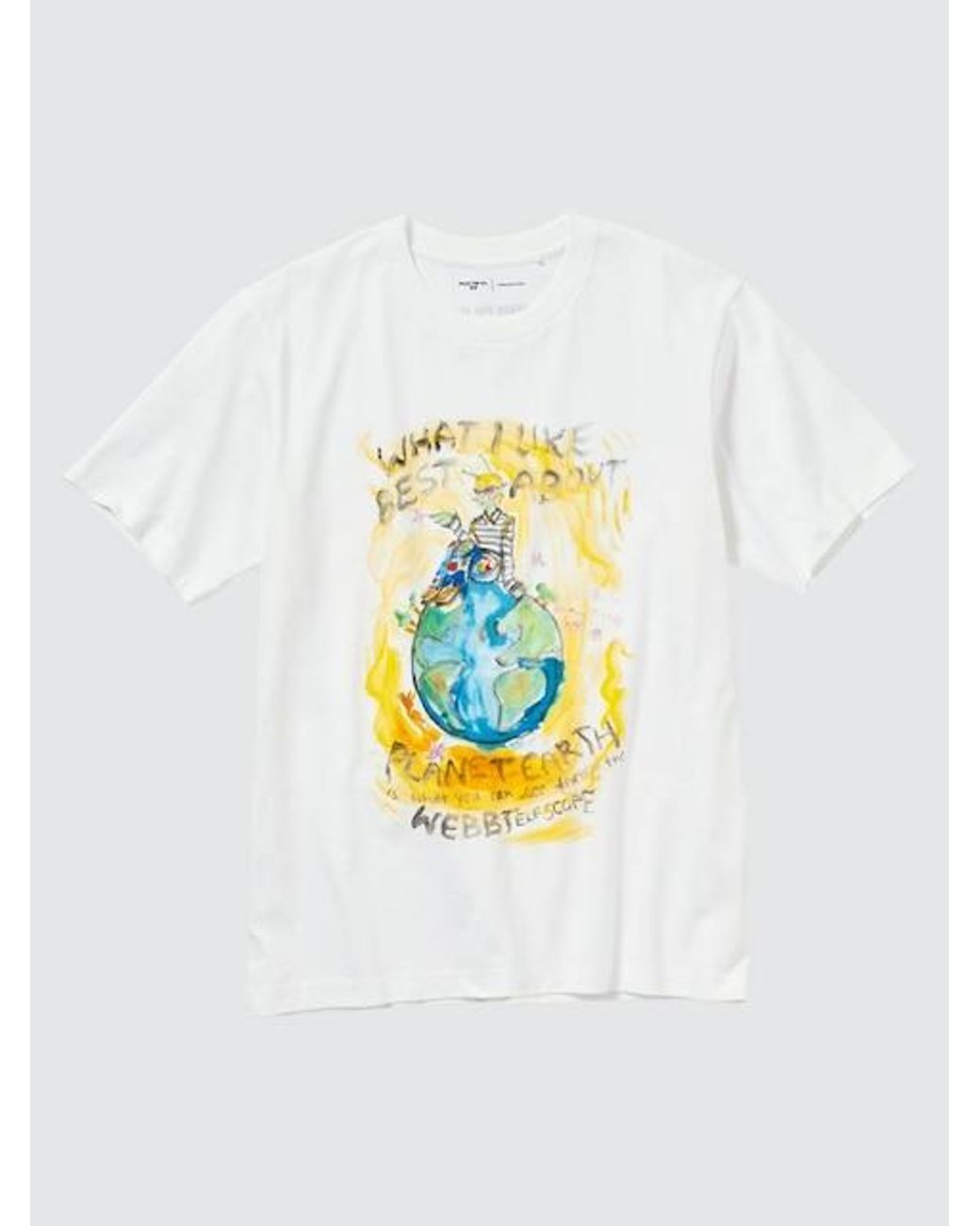 Uniqlo White Peace For All Graphic T-Shirt (Francesco Risso) for men