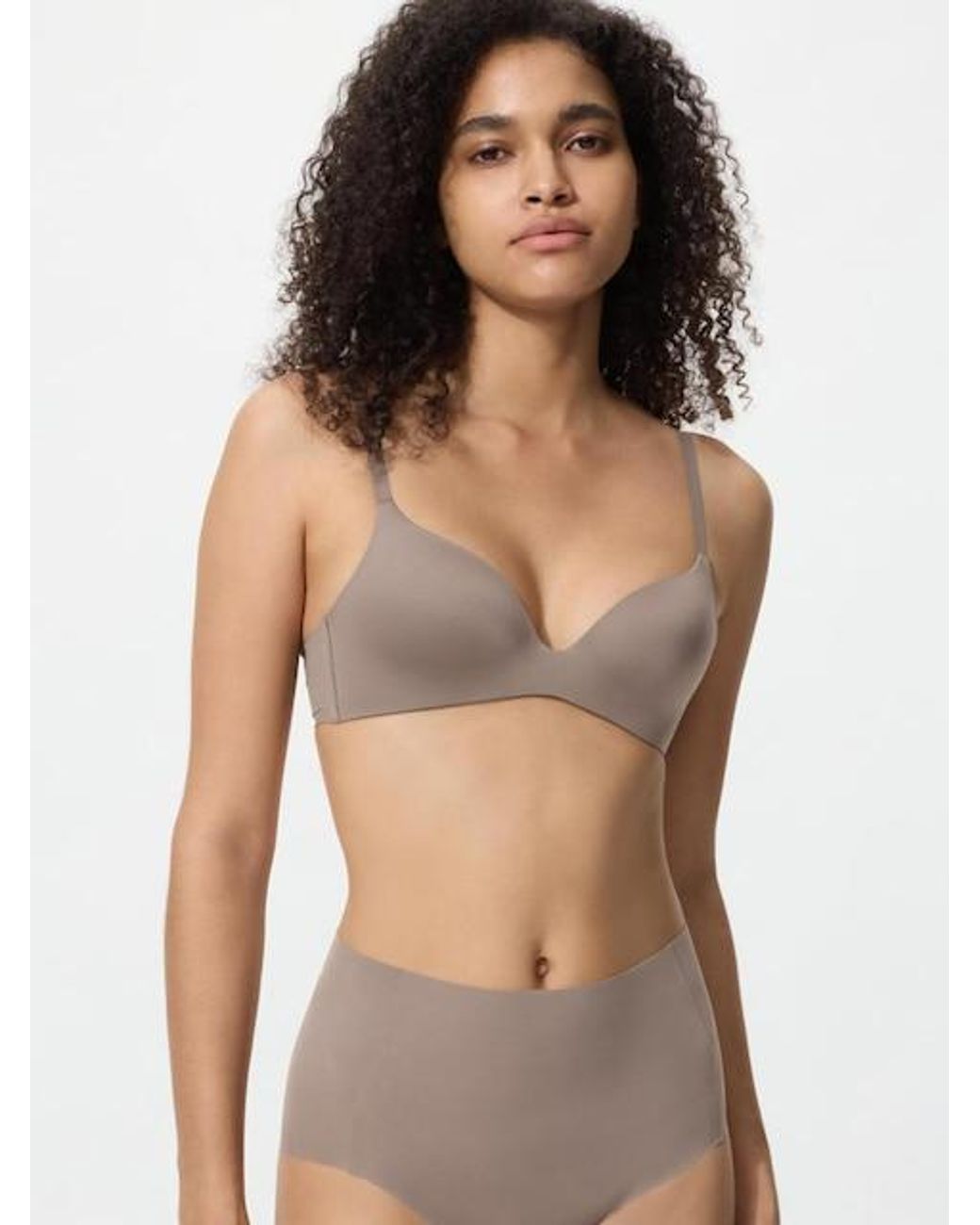 Uniqlo Brown Wireless Bra (3D Hold)
