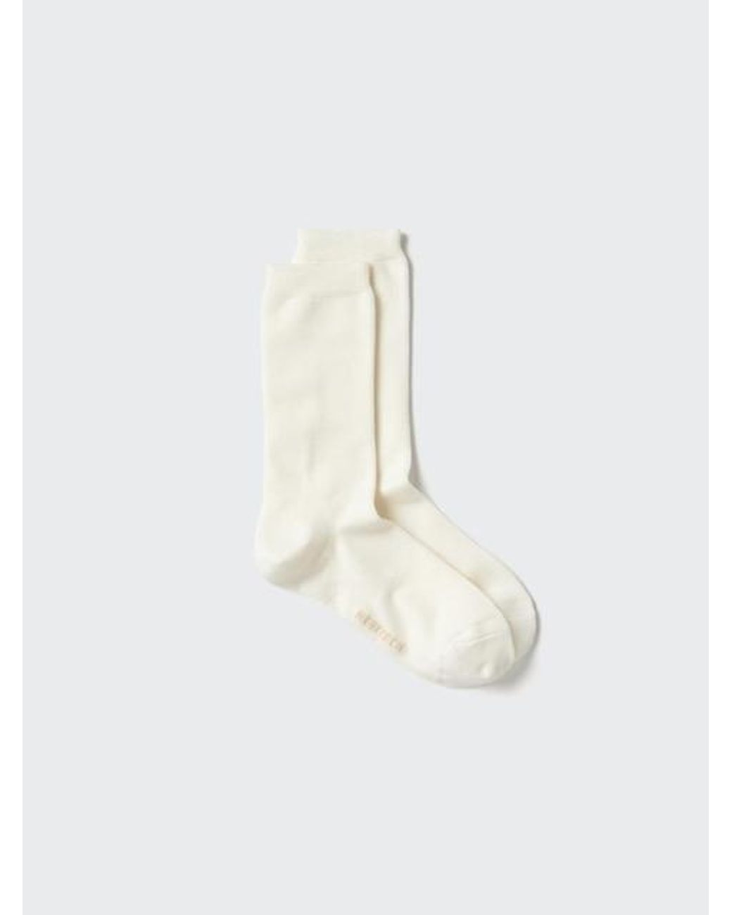Uniqlo White Heattech Socks