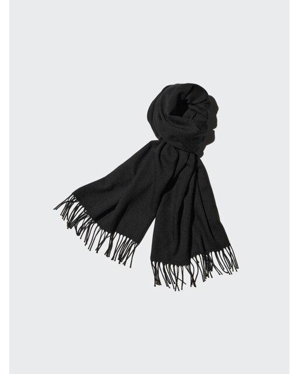 Uniqlo Black Heattech Scarf