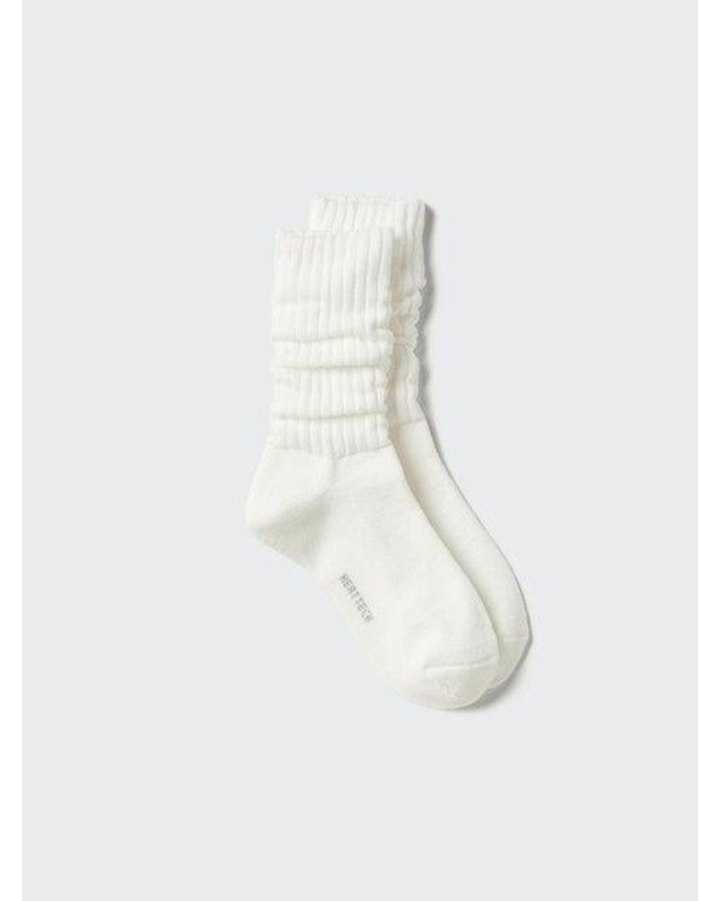 Uniqlo White Heattech Socks (Slouch)