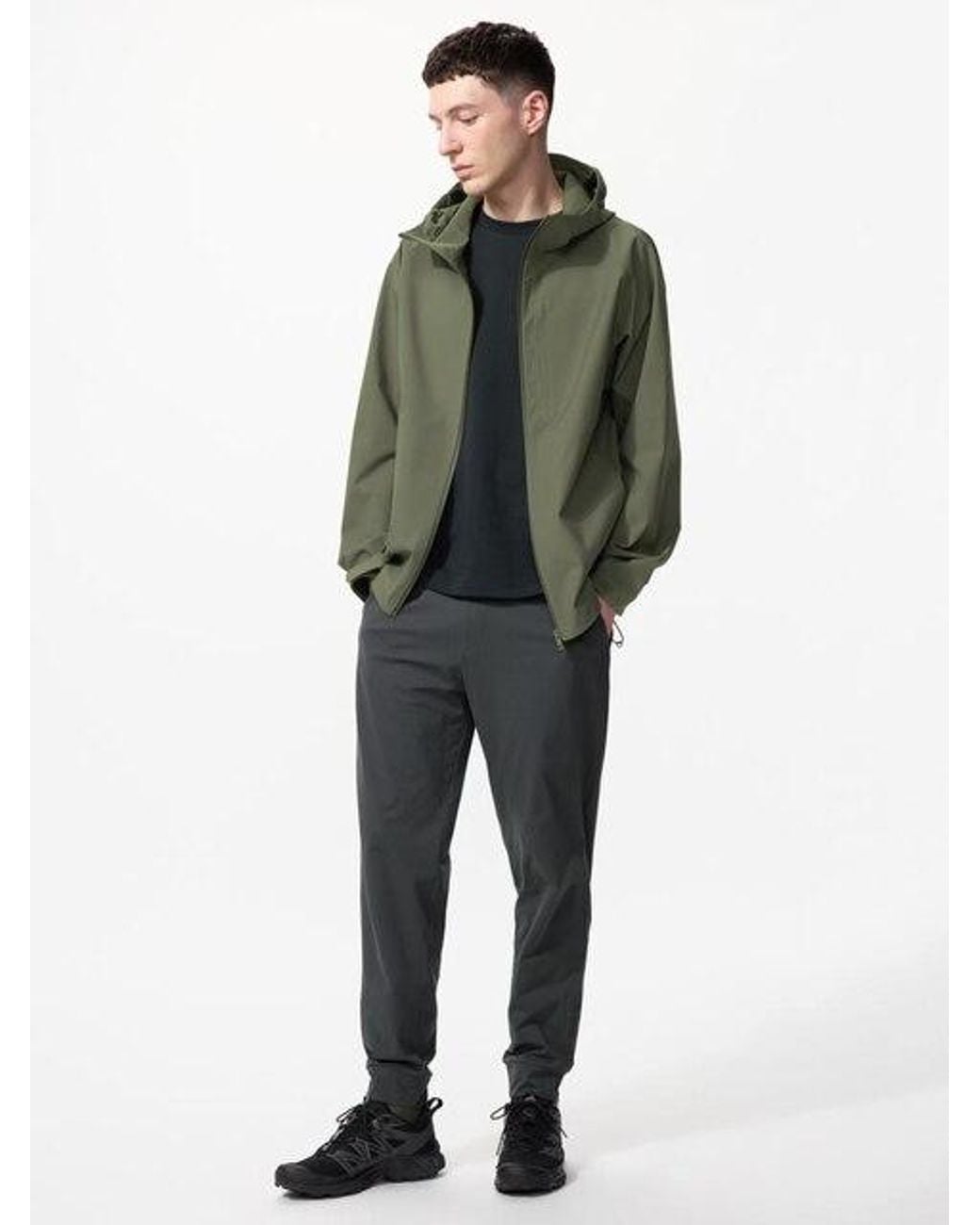 Uniqlo Green Ultra Stretch Active Joggers for men