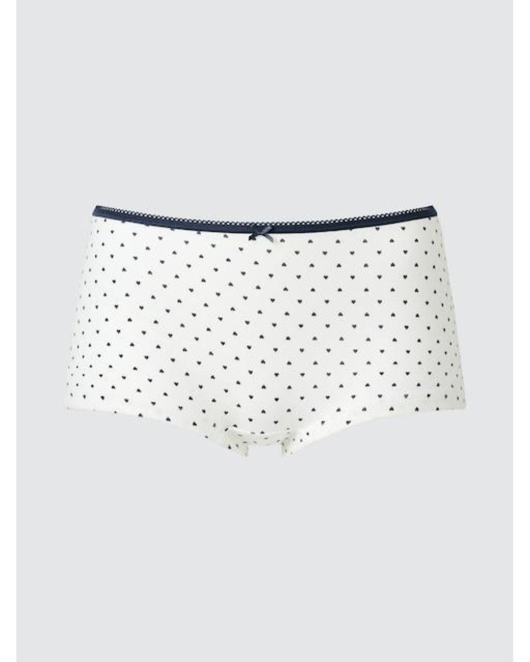 Uniqlo White Boy Short Briefs (Hearts)