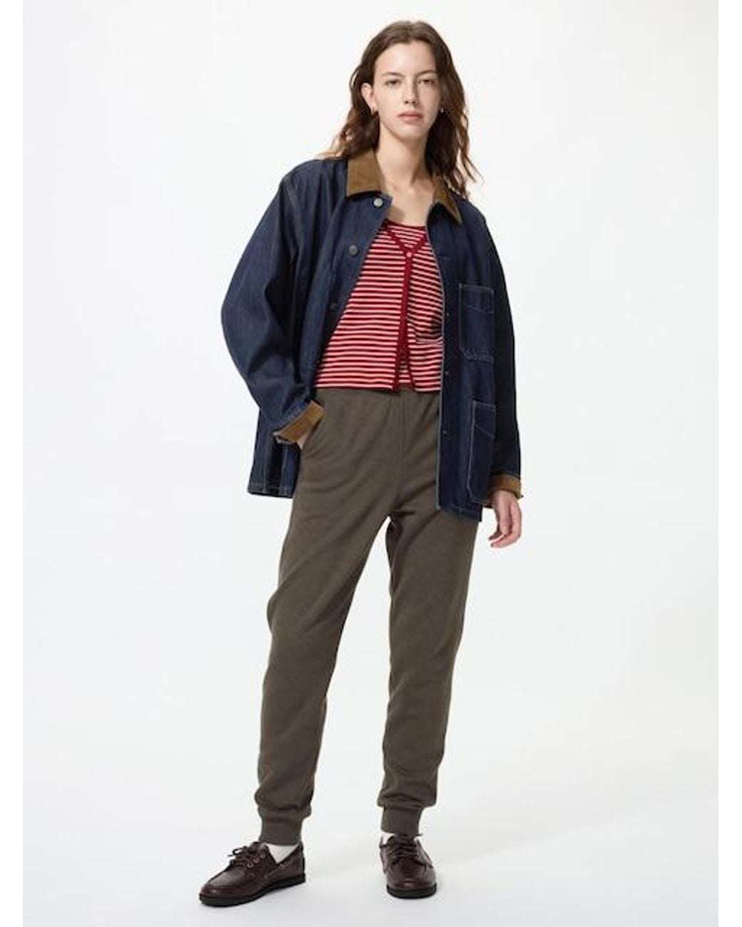 Uniqlo Blue Warm Pile Lined Sweat Joggers