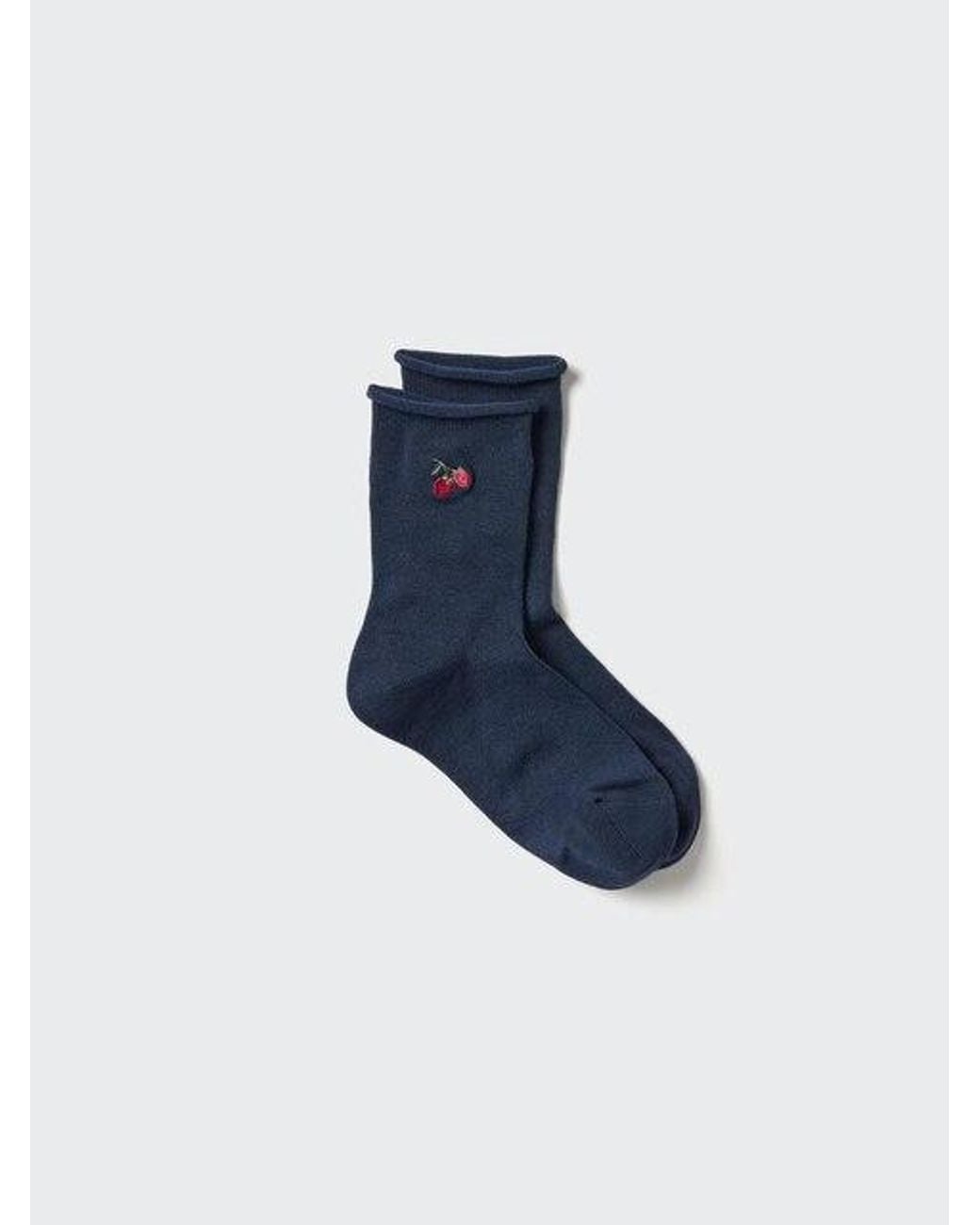 Uniqlo Blue Heattech Socks
