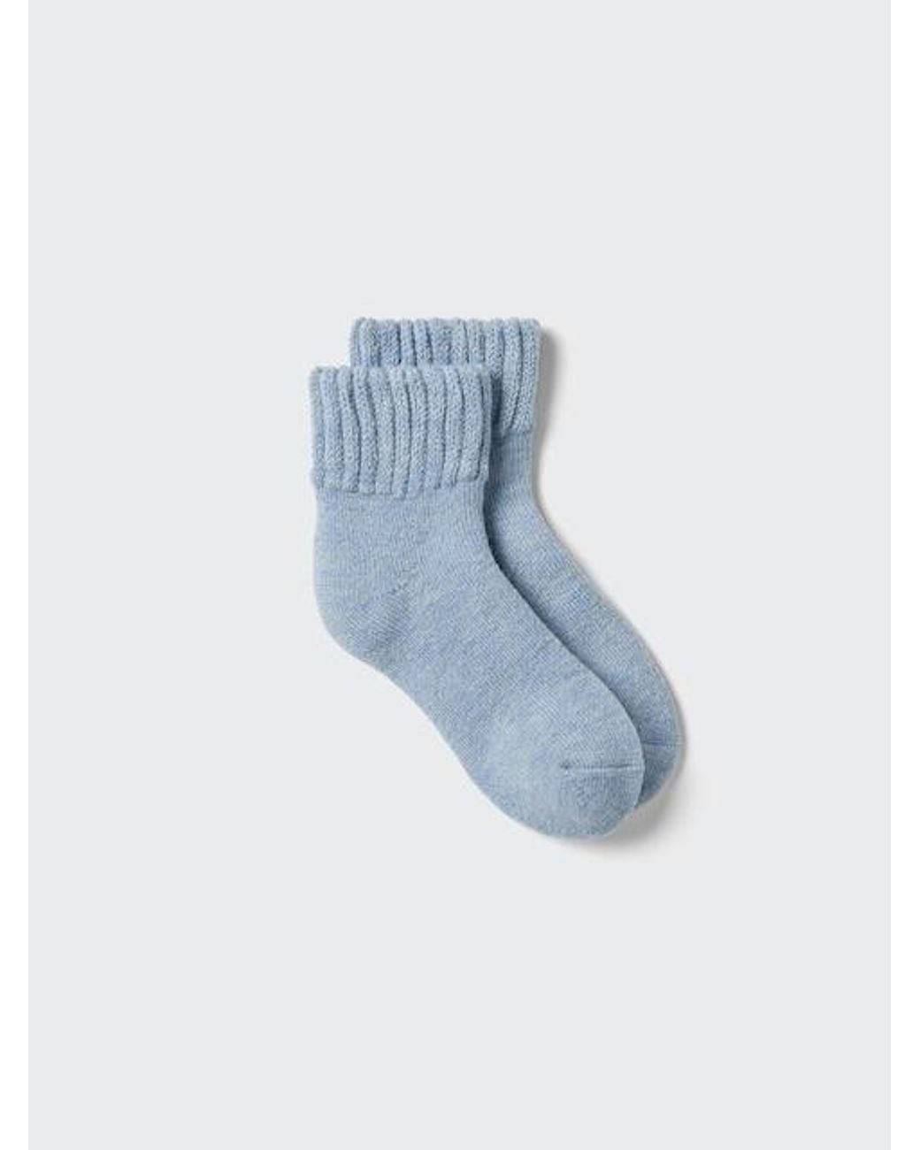 Uniqlo Blue Heattech Socks (Room Pile)