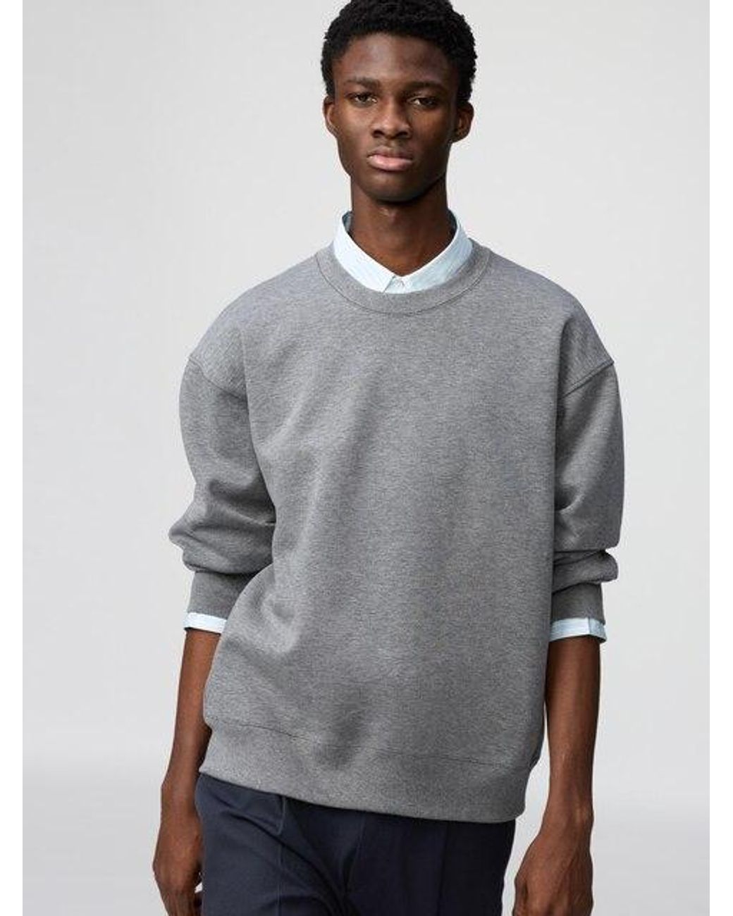 Uniqlo Gray Oversized Sweatshirt