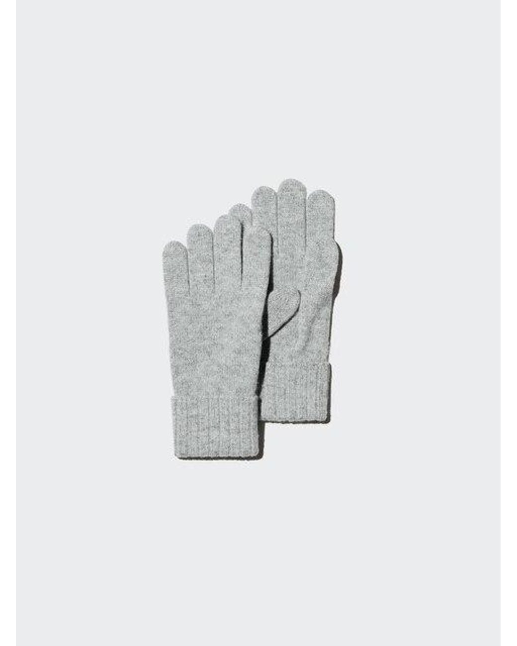 Uniqlo Gray Cashmere Gloves