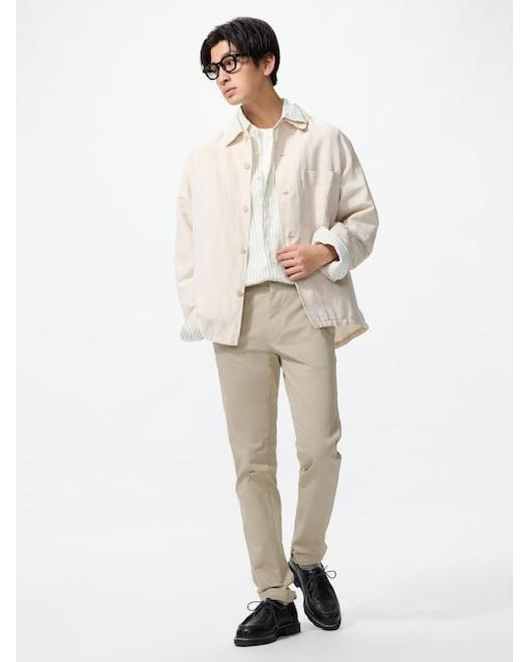Uniqlo Natural Slim Chino Trousers for men
