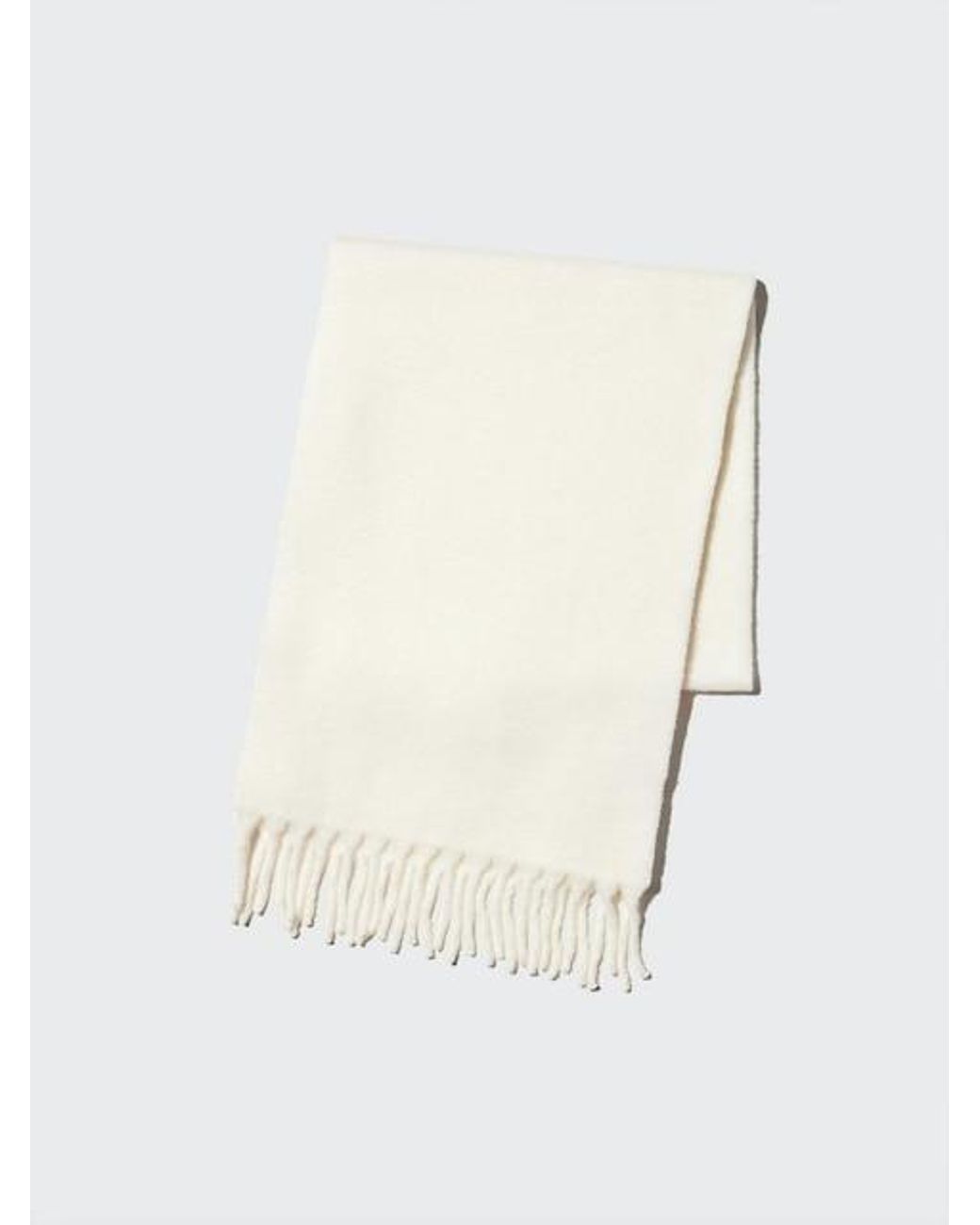 Uniqlo Natural Soufflé Yarn Chunky Stole for men
