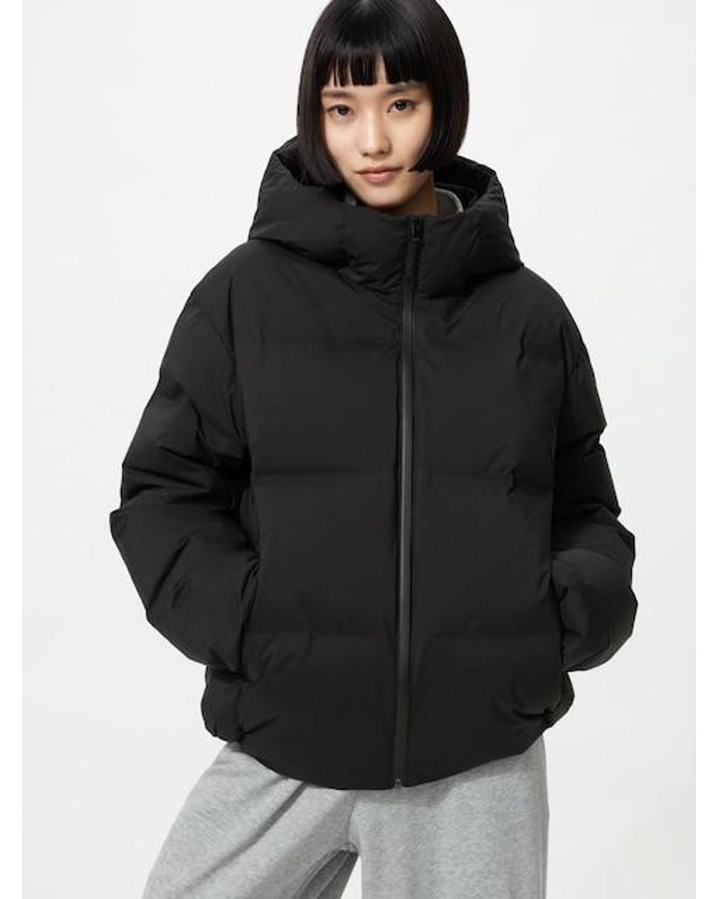 Uniqlo Black Seamless Down Parka