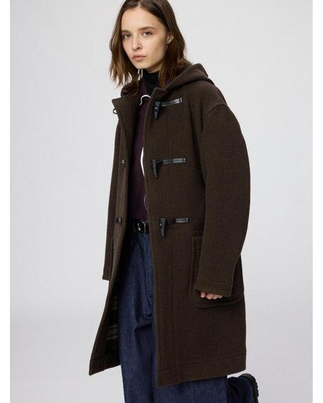 Uniqlo Brown Duffle Coat for men