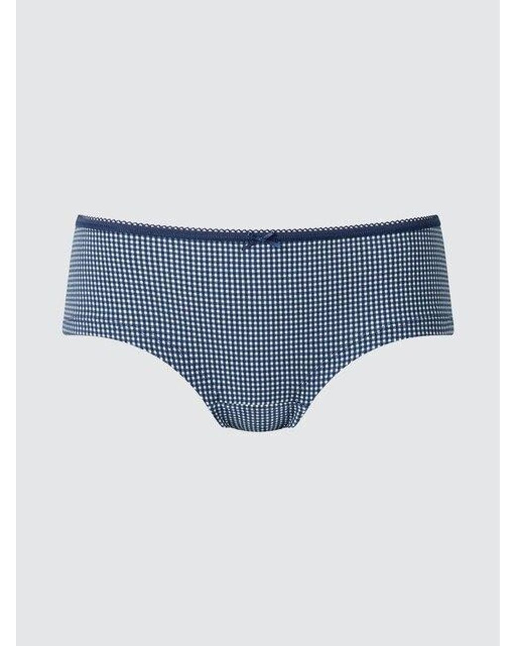 Uniqlo Blue Briefs (Low Rise, Checked)