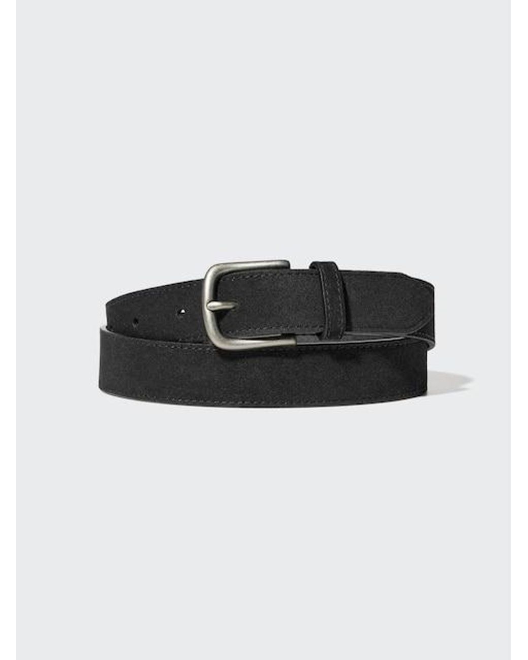 Uniqlo Black Suede Belt for men