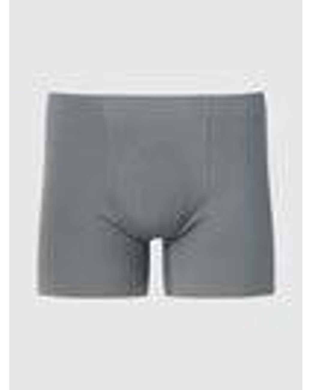 Uniqlo Gray Airism Seamless Boxer Briefs for men