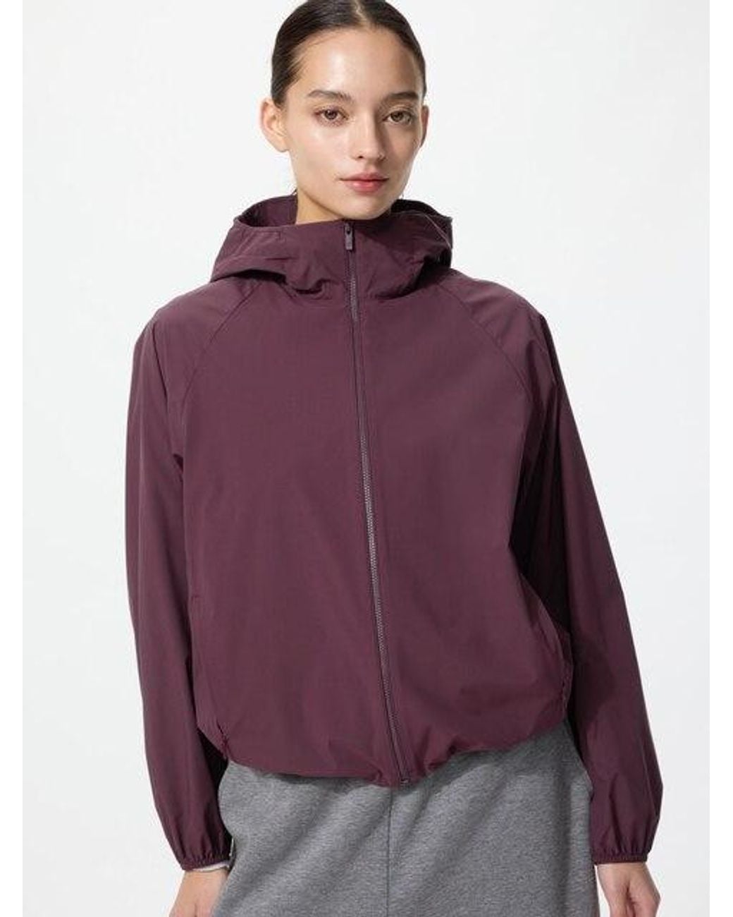 Uniqlo Purple Uv Protection Pocketable Parka