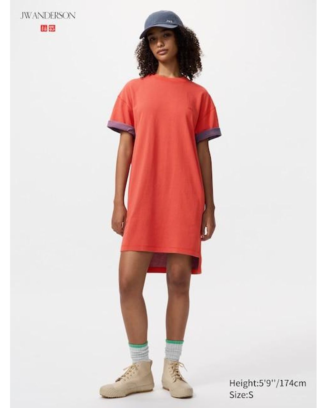 uniqlo shirt dress Women's U Crew Neck Short-Sleeve T-Shirt Dress