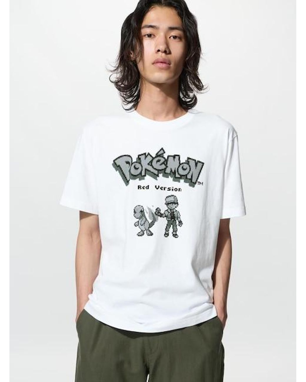 Uniqlo White Pokémon Ut Graphic T-Shirt for men