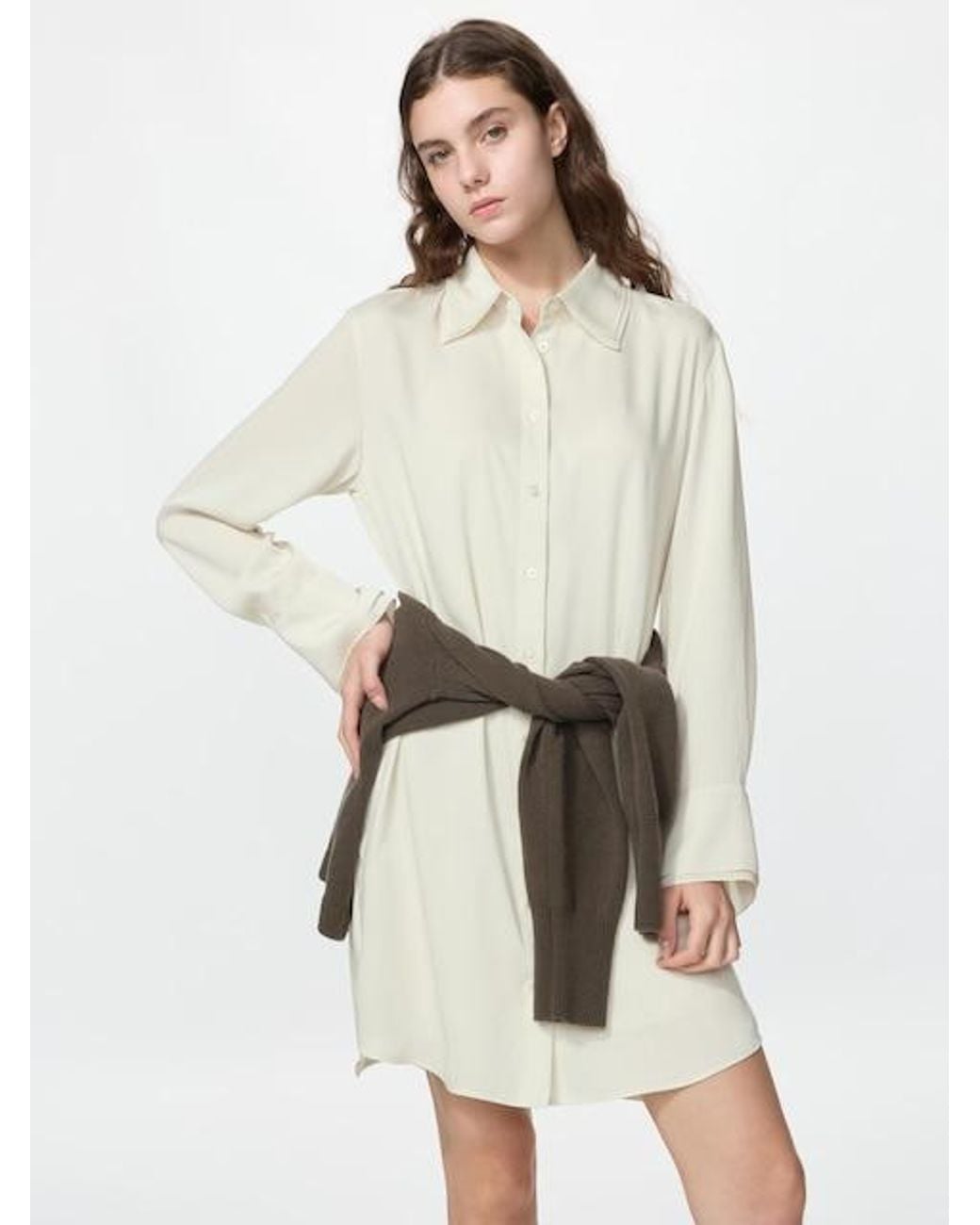 Uniqlo Natural Shirt Dress
