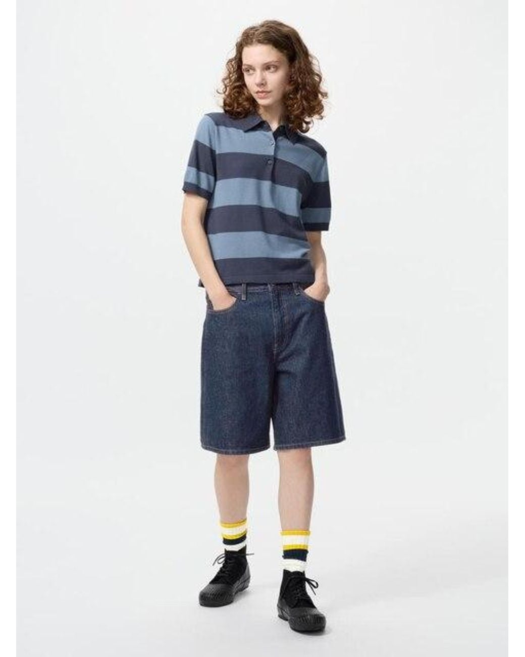Uniqlo Blue Denim Shorts