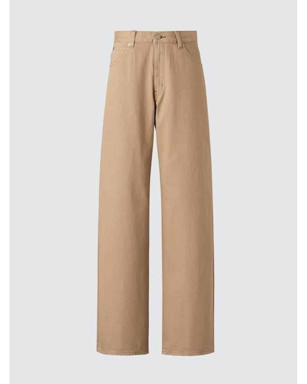 Uniqlo Natural Wide Straight Jeans