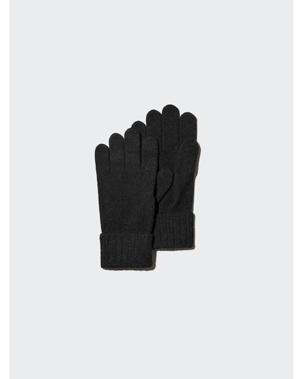 Uniqlo Black Cashmere Gloves
