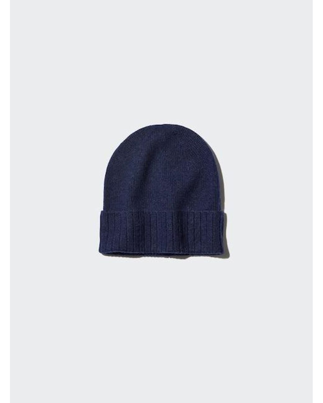 Uniqlo Blue Cashmere Beanie for men