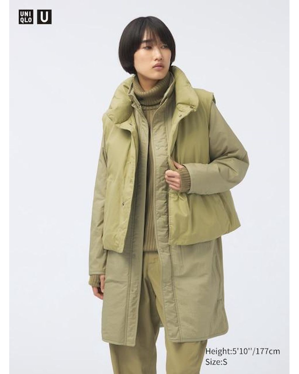 Chaleco Plumas Chaleco Acolchado Largo Mujer Verde Chaleco Mujer