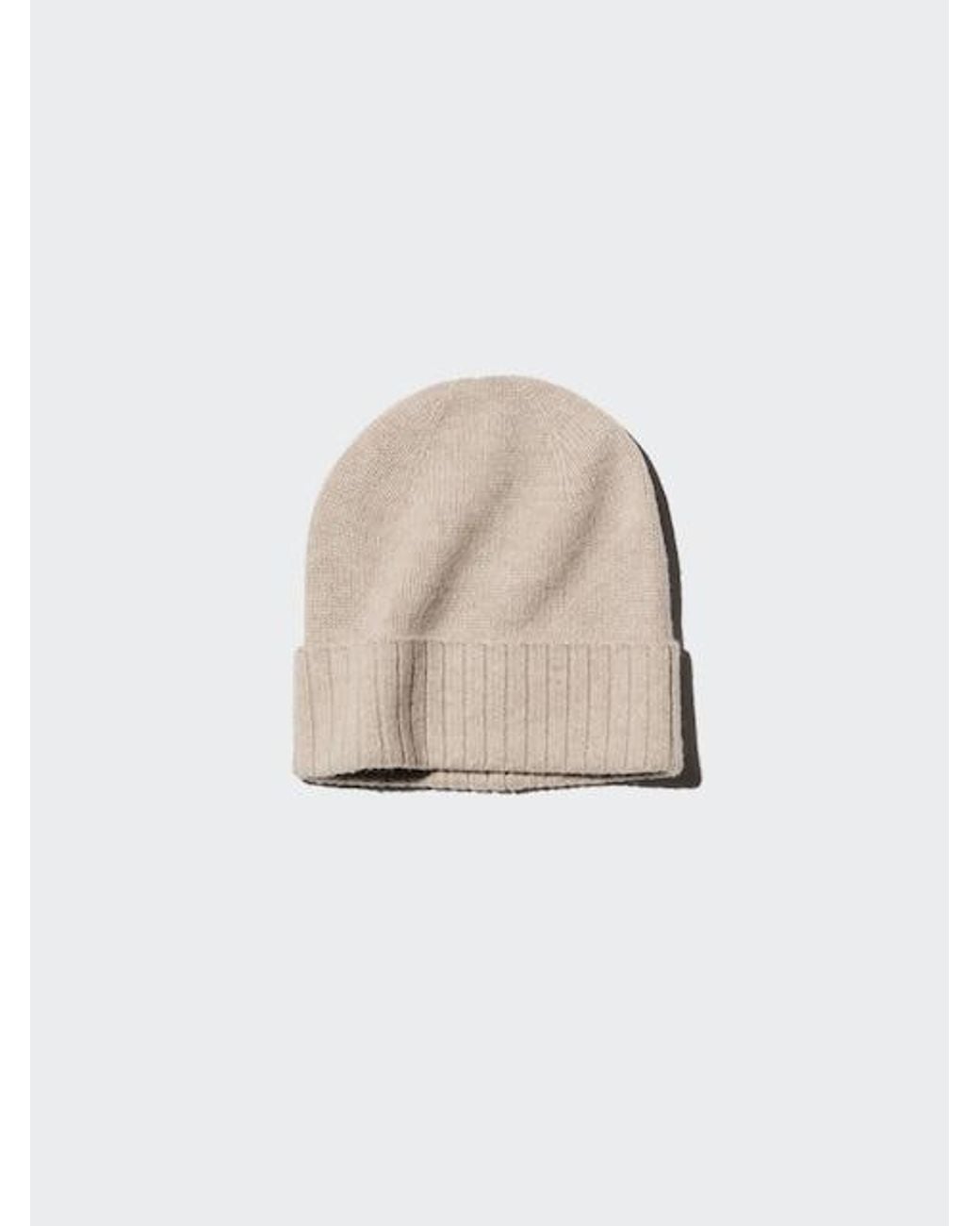 Uniqlo Natural Cashmere Beanie for men