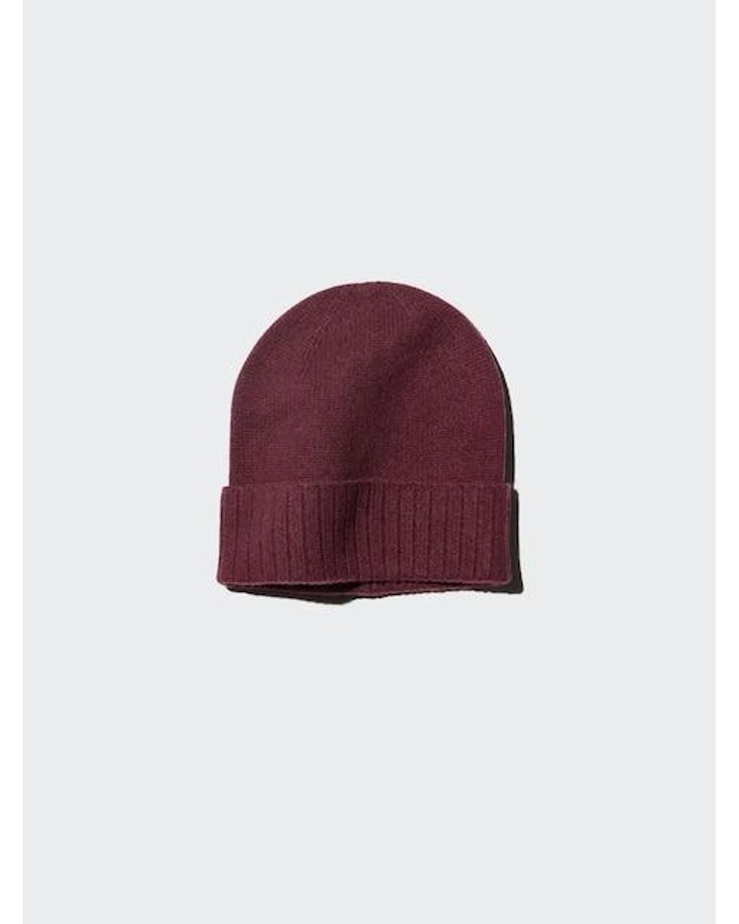 Uniqlo Red Cashmere Beanie