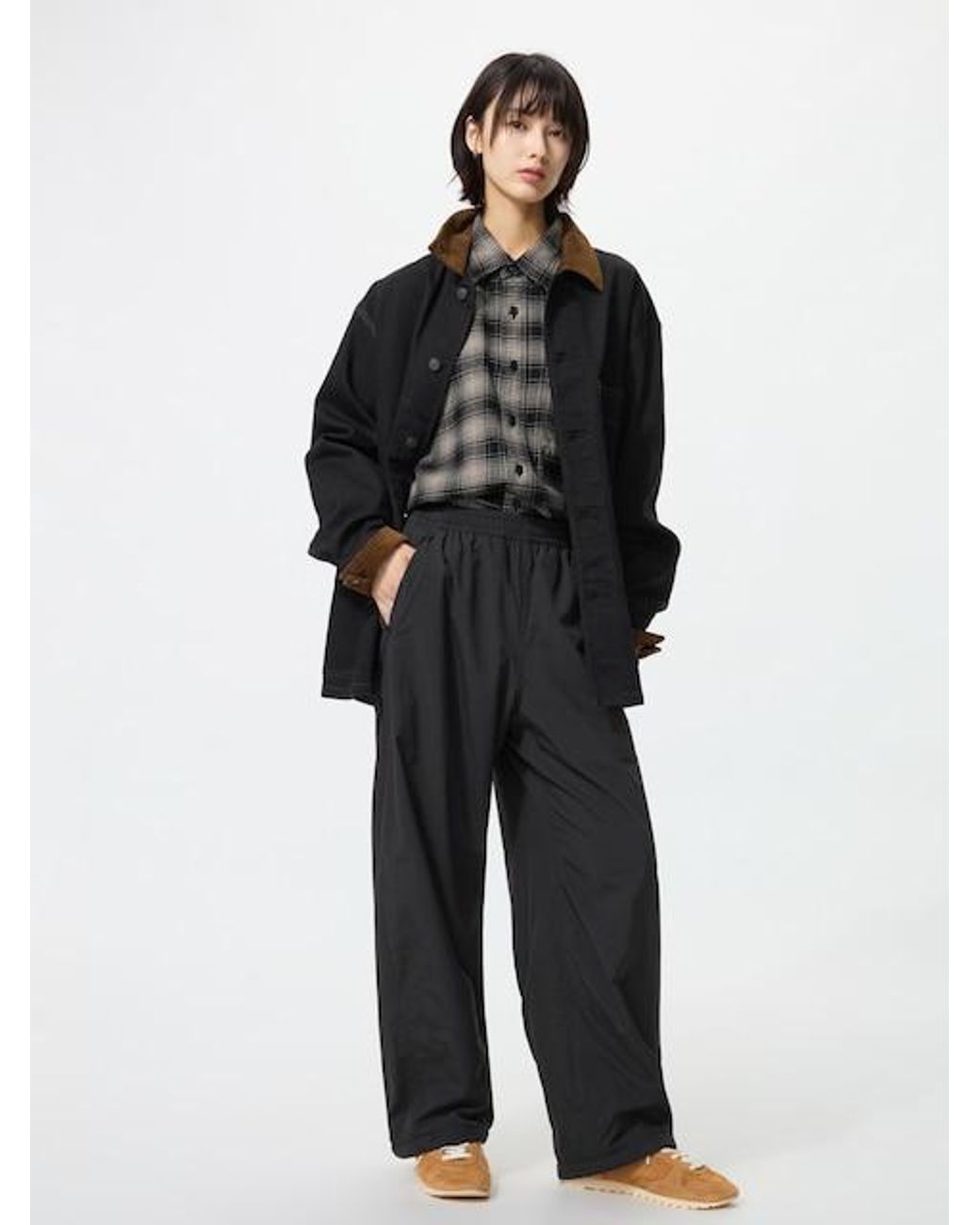 Uniqlo Black Warm Lined Trousers