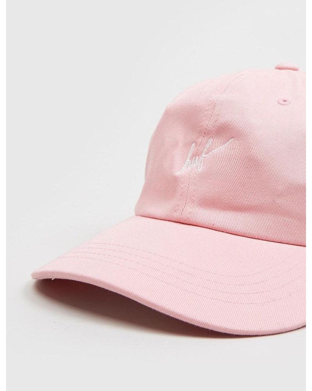 Huf Pink Script Curved Peak Cap for men