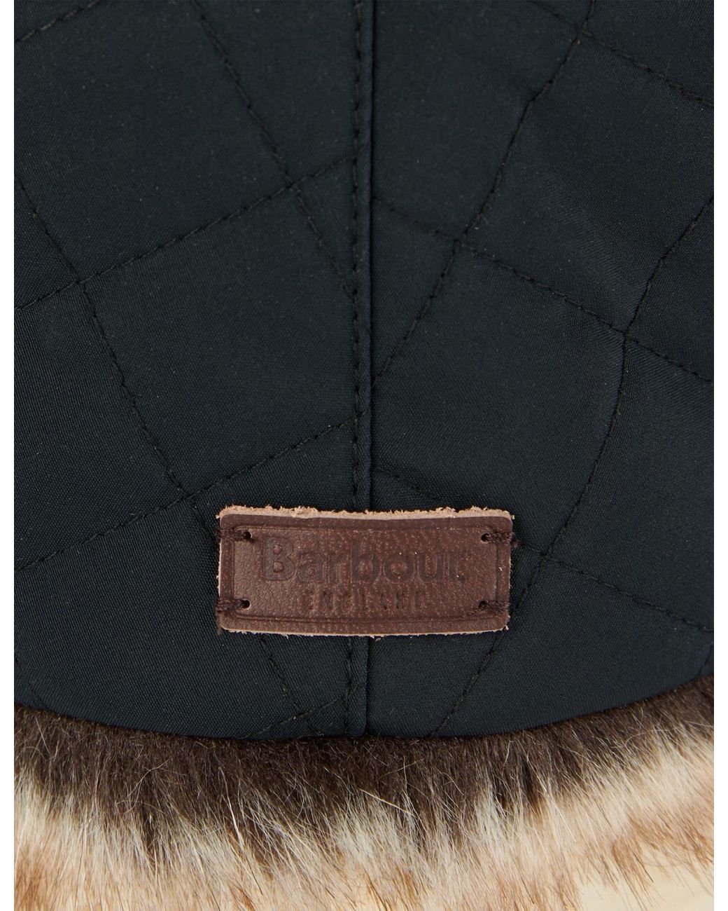 Barbour Black Cleadon Trapper Hat for men