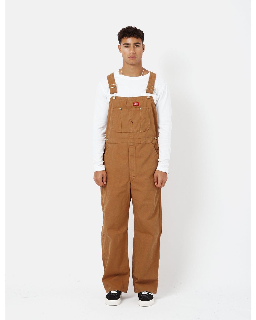 Dickies White Bib Overalls for men
