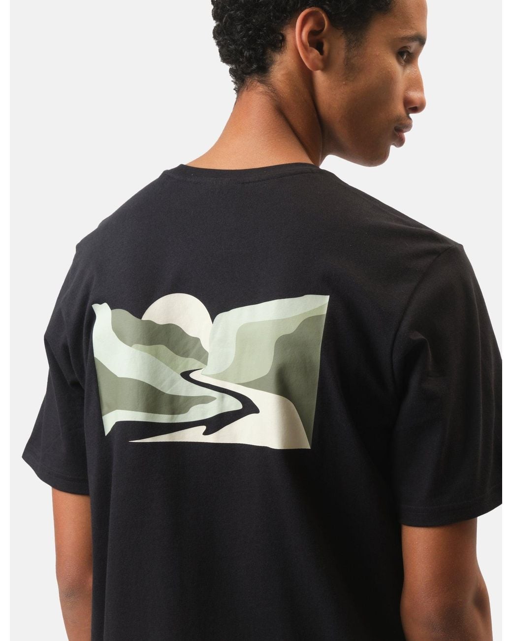 Columbia Black Explorers Canyon Back T-Shirt for men