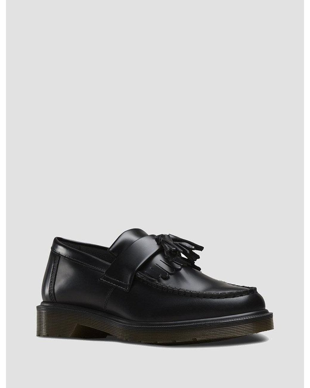 Dr. Martens Black Adrian Tassel Loafers for men
