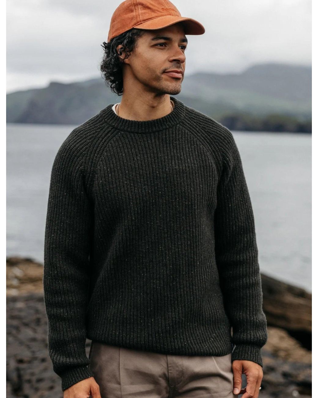 FINISTERRE Black Mora Jumper for men