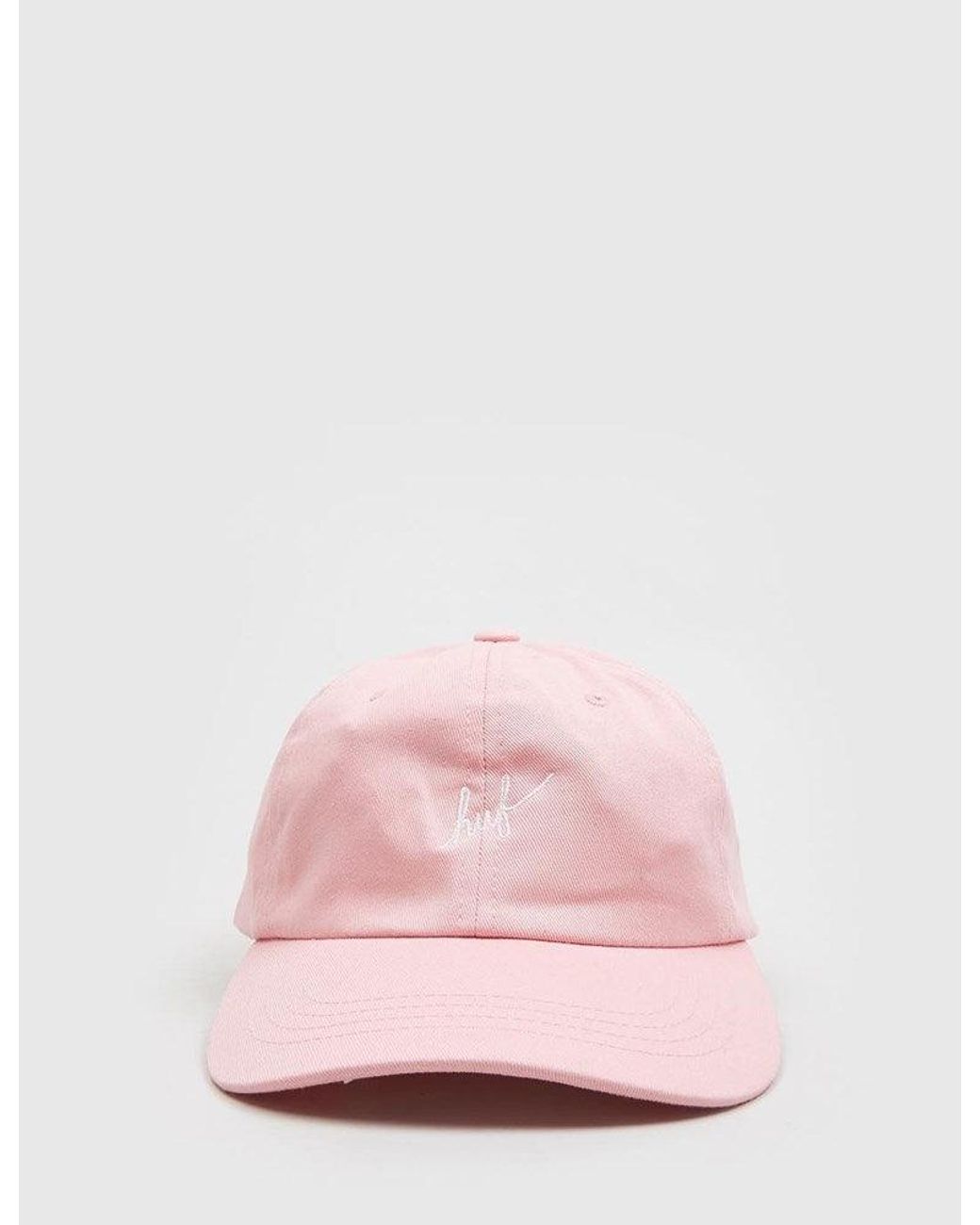 Huf Pink Script Curved Peak Cap for men
