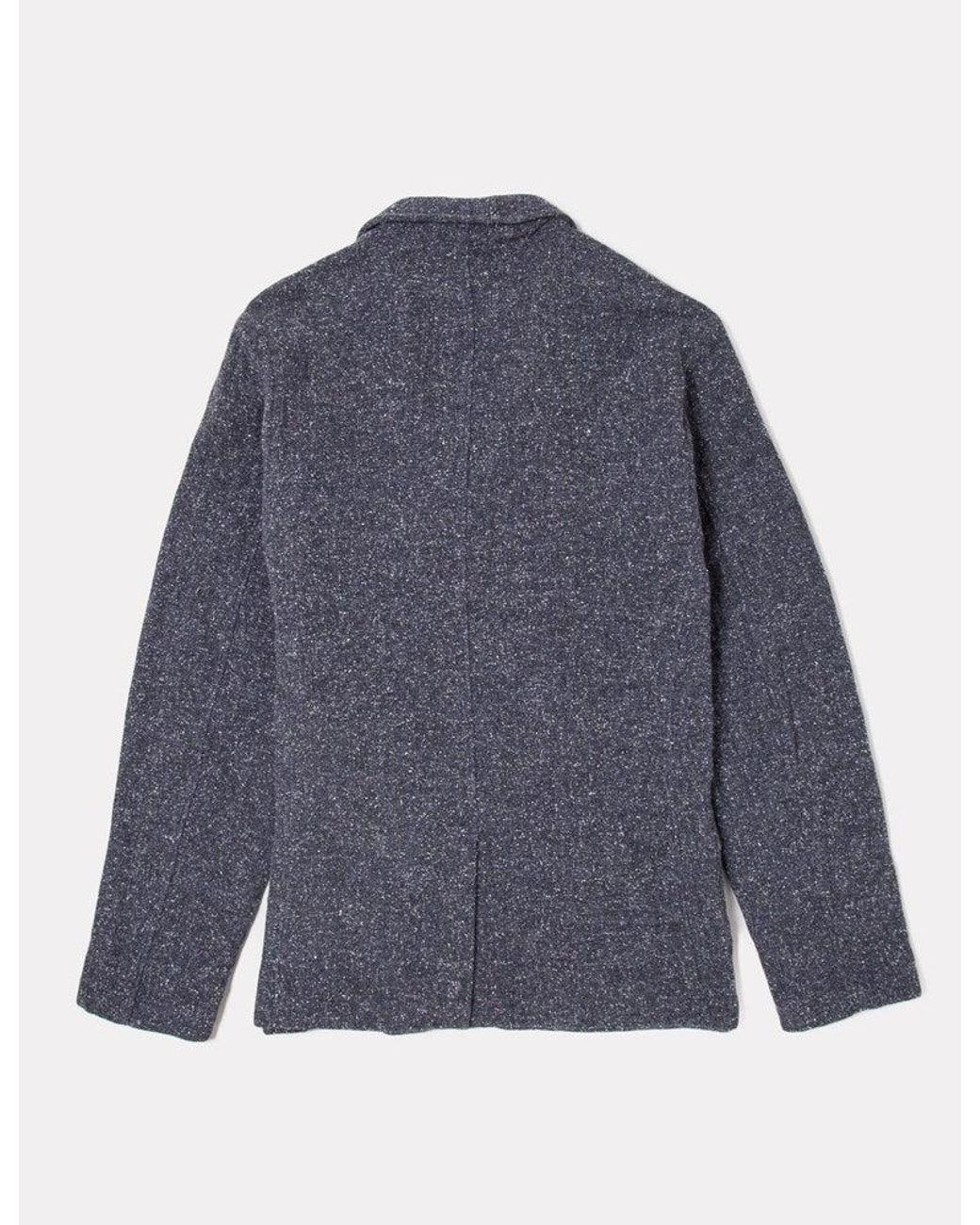Universal Works Blue Tweed Suit Jacket for men