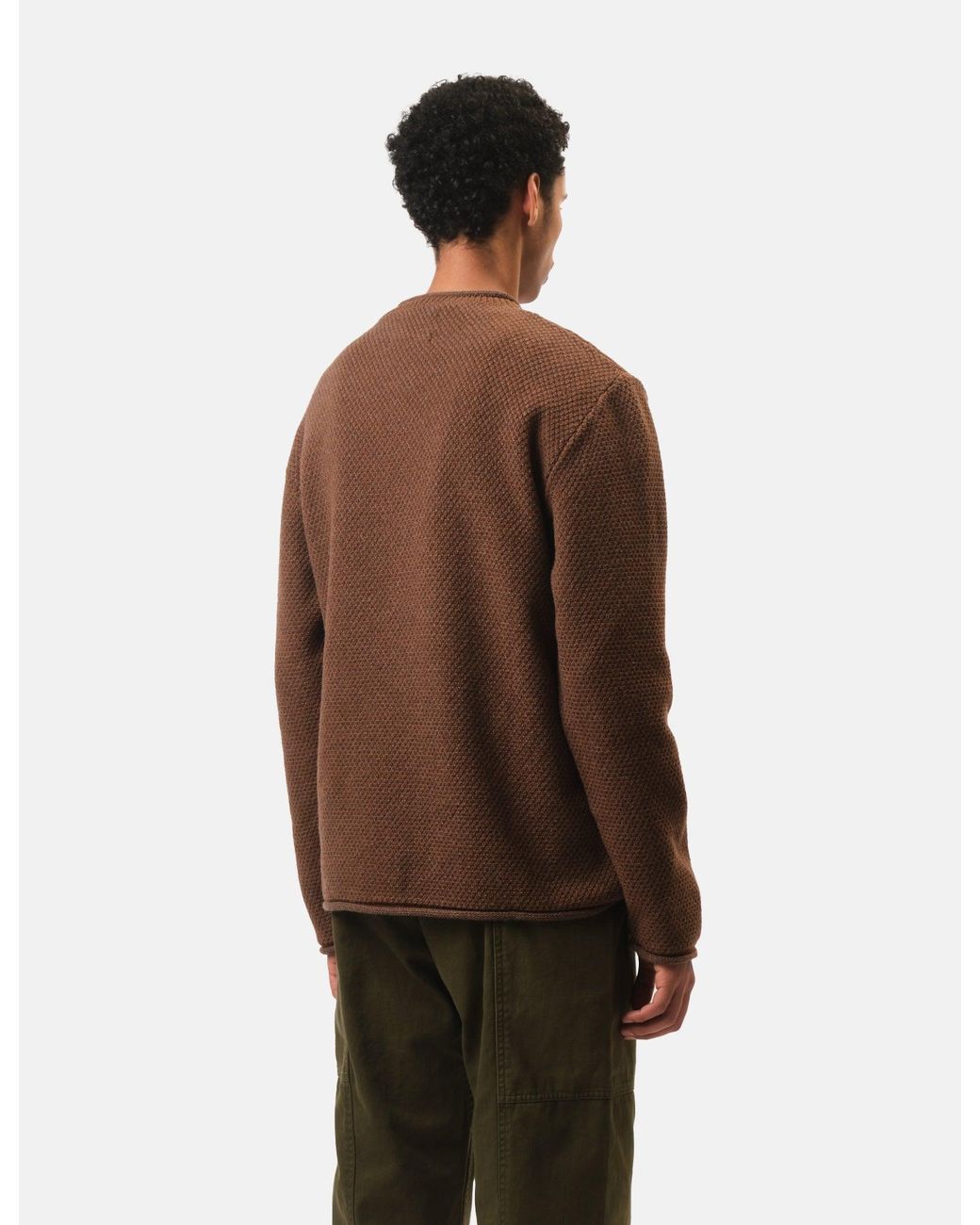 FINISTERRE Brown Barents Jumper (Wool Mix) for men