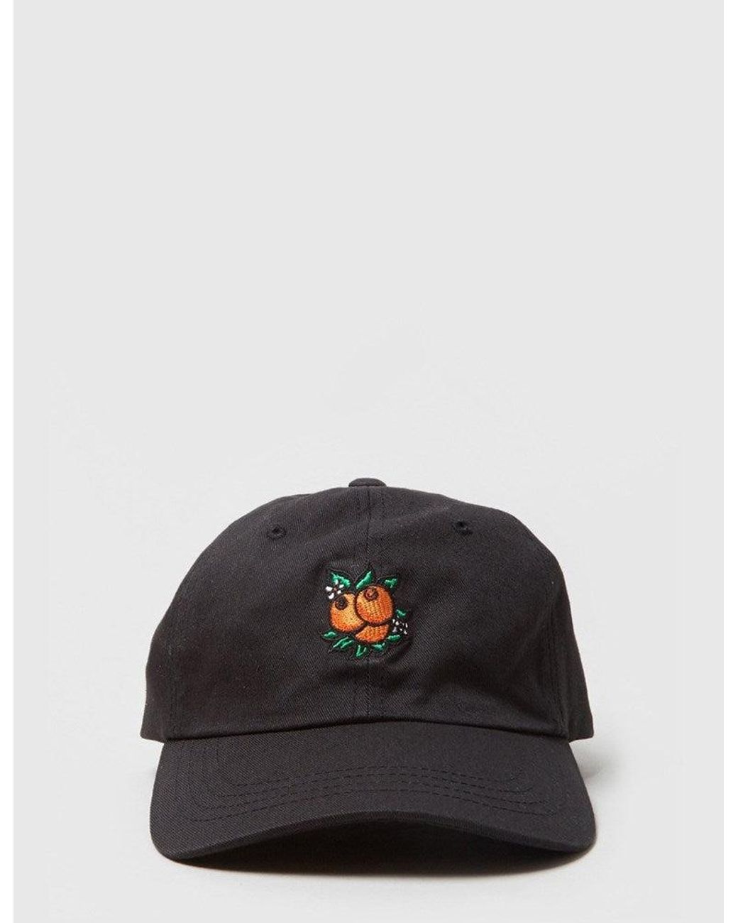 Huf Black Juice Curved Visor 6 Panel Cap for men