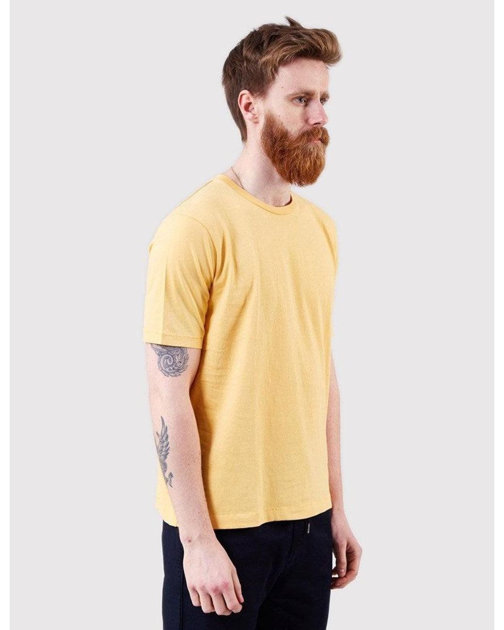 Folk Blue Folk Contrast Sleeve T-Shirt for men