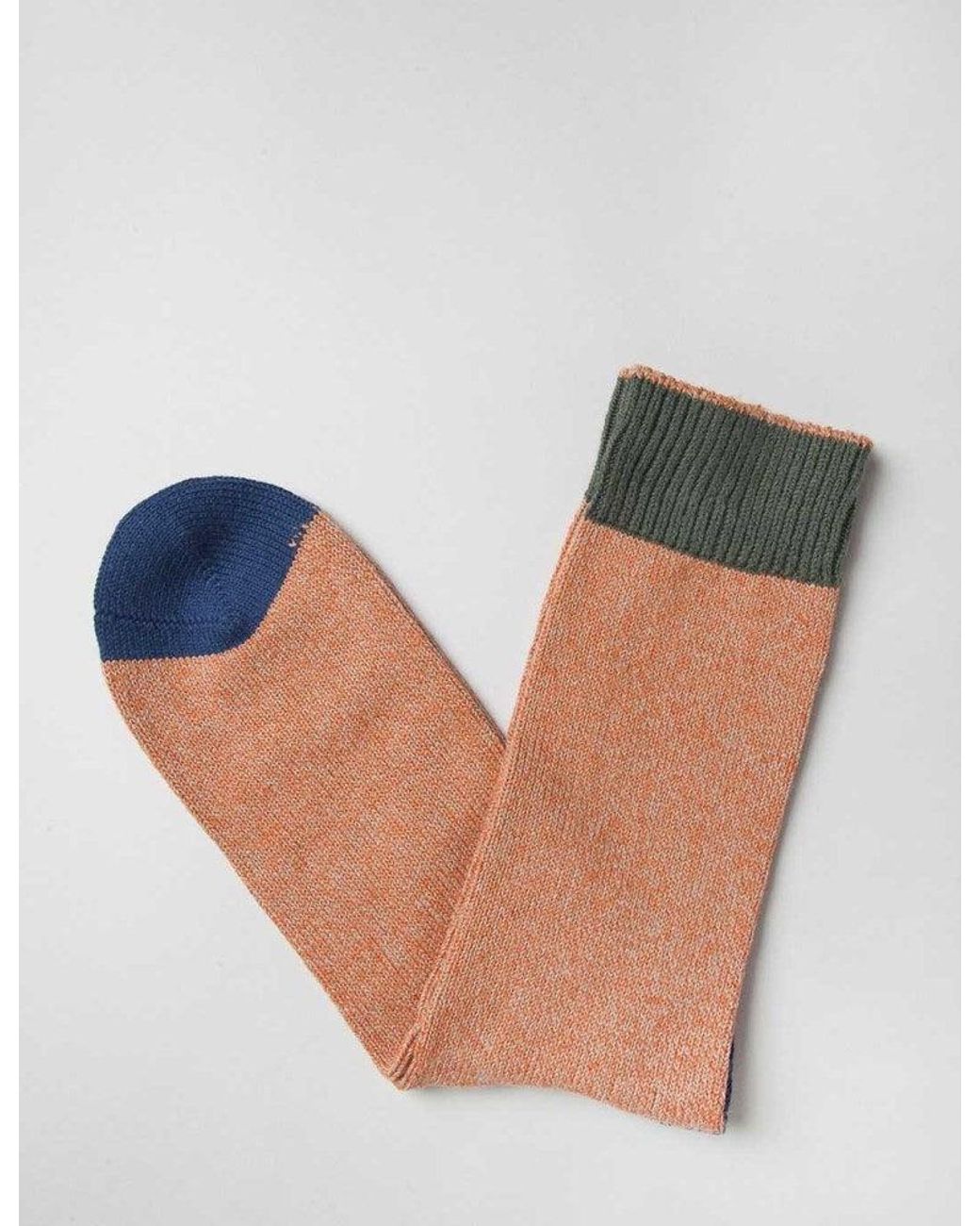 Democratique Socks Blue Relax Melange Socks for men