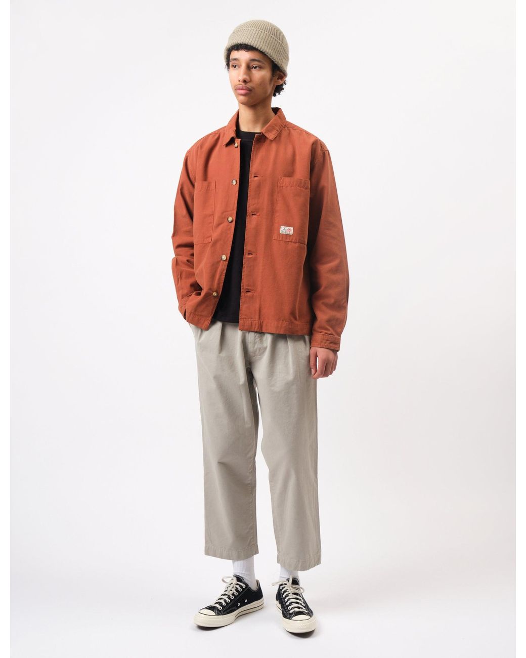 BHODE Red Hunting Overshirt Twill for men